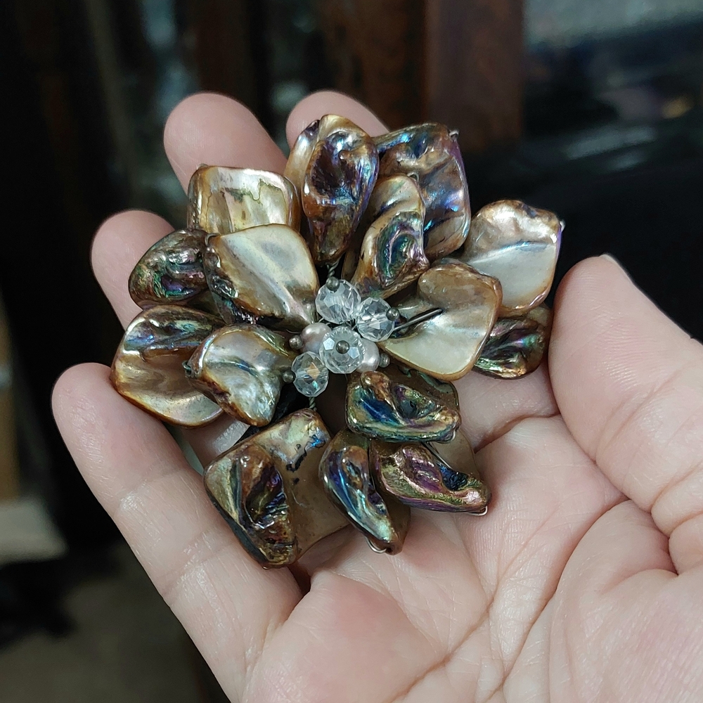 Dyed Shell Crafting Jewelry Findings Flower